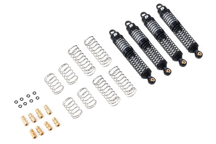 RC Crawlers Truck Upgrade Parts for Other 1/10 RC Crawlers FMS FCX10 K5 & 1/10 LC80: 90mm Oil-Filled Aluminum Shocks (4pcs)