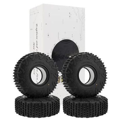 MEUS RACING 1.9 Tires - MS6 MPRO PIN Tires for Axial SCX10 Pro SCX10 TRX4 Redcat Gen8 1/10 RC Crawler Car, 1.77/4.75/R1.9, #M1902