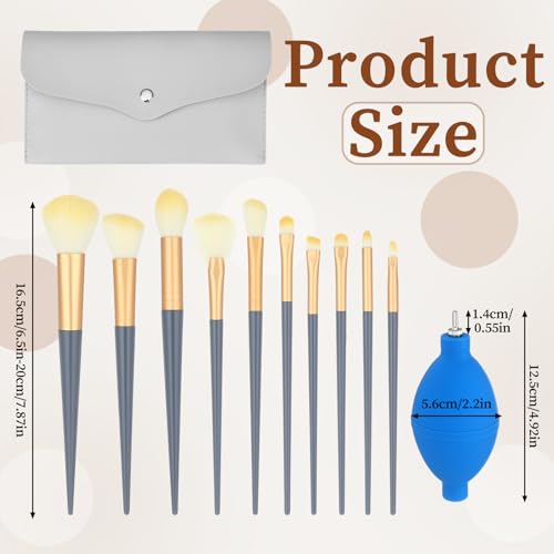 12 Pcs Model Cleaning Kit Include Soft Brush with Handle Dust Plastic Removal Air Blower Storage Bag Professional Model Dusting Brush for Statue Collectible Camera Miniature Figurine Craft