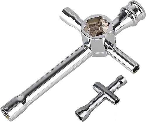 RC Multi-Function Wrench Turnbuckle Wrench with Cross Wrenches Sleeve 4mm 5mm 5.5mm 7mm/ 8mm 10mm 12mm 17mm Glow Plug Socket Hex Driver Hexagon Spanner for RC Auto Boat Drone Repair Tools