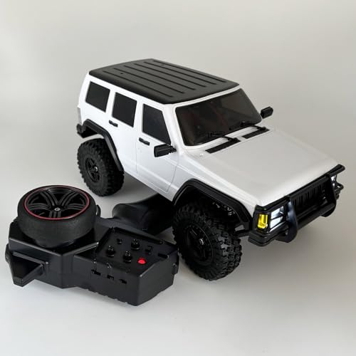 WPLDEWAN RC Rock Crawler RC Truck 4x4 1/18 Scale Remote Control Jeep RTR | All Terrain 370 Brushed Motor 2.4GHz Fully Proportional 3 Range Speed Light System Hobby Grade‌ Adult