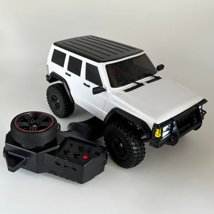WPLDEWAN RC Rock Crawler RC Truck 4x4 1/18 Scale Remote Control Jeep RTR | All Terrain 370 Brushed Motor 2.4GHz Fully Proportional 3 Range Speed Light System Hobby Grade‌ Adult