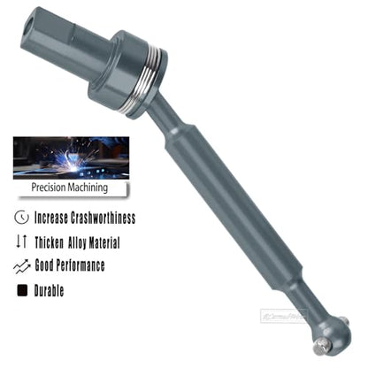 RC Driveshafts Axles Upgrades Part for 1/18 LaTrax Teton,LaTrax Desert Prerunner,7075 Aluminum Front Rear Drive Shafts CVD w/6061 Hex Hops Up,4PCS,Replace #7650,Titanium - color: Titanium(4pcs)