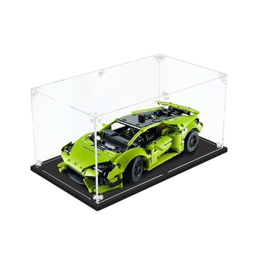 3MM Clear Acrylic Display Case for 1:18 Scale Vehicle Model, Thickened Acrylic Display Box for Lego Model Cars Lego 42161 / 42138 （11.81x7.87x5.91inch, 1:18） - size: 11.81x7.87x5.91inch