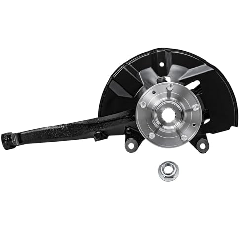 Detroit Axle - Front Left Steering Knuckle CV Axle for 2006-2009 | Ford Fusion Mercury Milan, 2006 Lincoln Zephyr, Driver Side CV Axle Shaft Steering Knuckle & Wheel Bearing Hub Replacement - size: 2UX47645/Pair