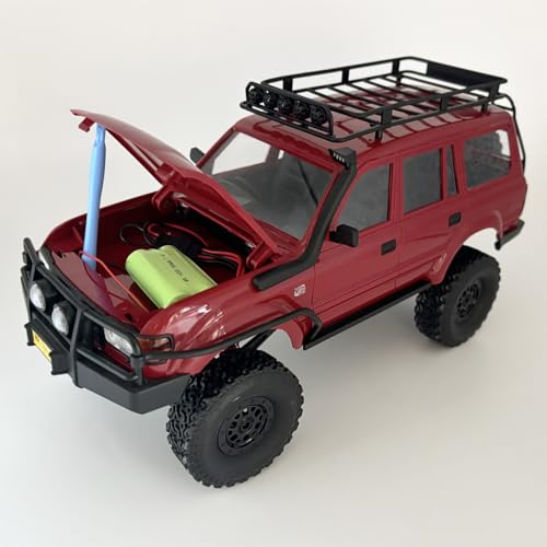 HLSFWDRIVE WPL C54-1 RC Crawler 1/16 RC Truck Off Road RTR | RC Rock Crawler 4x4 All Terrain Proportional Control 260 Motor Upgraded Chassis Counter Rotating Gearbox Hobby Toy Adult