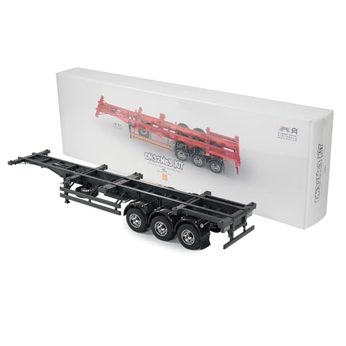 Orlandoo Hunter 1:32 Trailer Assembly Kit for RC Truck, Towing Semi Trailer, Skeleton Truck Container Trailer OH32N03 KIT, Trailers for Hauling Behind Car - color: Black