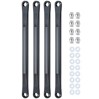 8pcs Aluminum Alloy Chassis Linkage Rod Set Upper & Lower Suspension Links for 1/8 LOSI LMT RC Crawler Car Pull Rod Link Linkage Tie Rod Kit Upgrade Parts Accessories