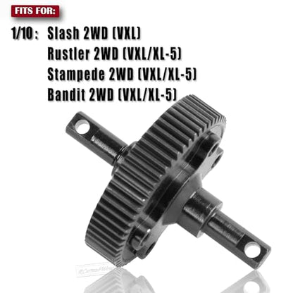 RC Transmission Gear Upgrades Part for 1/10 Slash 2WD VXL,Rustler/Stampede/Bandit 2WD VXL XL-5,Steel Transmission Gear for Gearbox,Black
