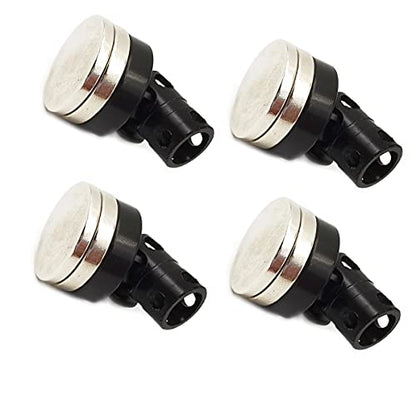 DEVMO 4PCS RC Magnetic Body Post,Alloy Magnetic Stealth Invisible Body Shell Mount Column Compatible with HSP Redcat Himoto Tra-xxas SCX10 4WD 1/10 RC Car (Black)