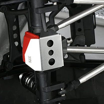 KYX Racing Stainless Steel Skid Plate Protector Chassis Guard Axle Guard for 1/6 RC Crawler Car Axial SCX6 AXI05000