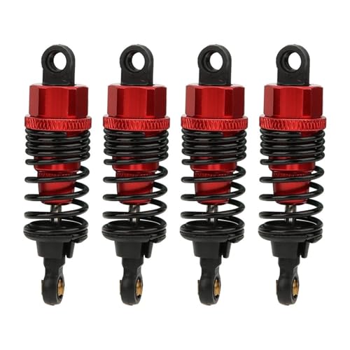 4pcs 68mm/98mm /108mm Aluminum Shocks Absorbers Damper for HSP for HPI 1/10 Scale RC Car On-Road Monster Truck Off Road Buggy(Red 68mm) - color: Red 68mm