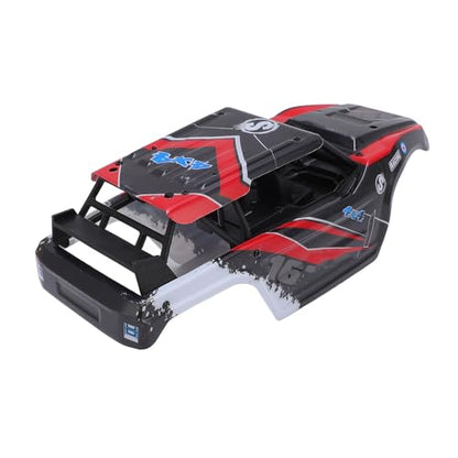 Alomejor RC Car Body Shell, Lightweight Stylish 1:18 Scale Replacement Body PVC Material for RC Enthusiasts Racing Customization and Hobby Projects - color: Red