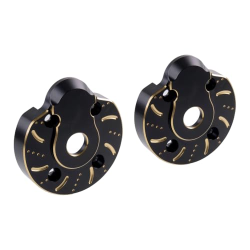 94g Brass Front Axle CVD Weight Cover Upgrade for 1/10 SCX10 III | Fit SCX10 III Capra, AR45P, UTB10, Vanquish F9 CP44 1.9. Extra weight for crawling grip. Durable brass, easy to install - size: Portal Cover D