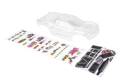 Custom Body Clear Unpainted Compatible for ARRMA VORTEKS 3S 4x4 4x2 BLX 1/10 Stadium Truck(V-C-01) (Clear Unpainted) - color: Clear Unpainted