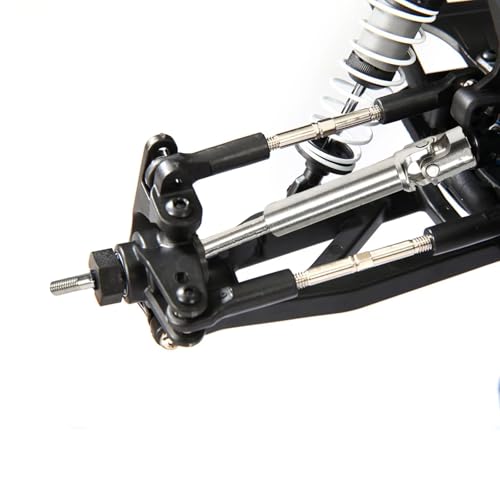 for Stampede for Hoss HQ727 1/10 4Pcs Stainless Steel Front Rear Drive Shaft for Universal Joint Driveshaft RC Truck Upgrade Parts