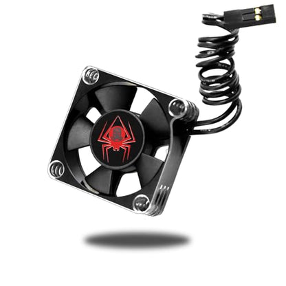 RC Car Metal Motor Cooling Fan 25mm 30mm 35mm 40mm 50mm RC Heatsink 28000RPM ESC Cooling Fans Silvery-Black for 1/8 1/10 1/12 Truck Off Road Crawler Car 540 550 Brushless OR Brushed (30mm)