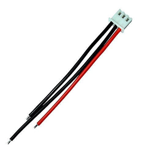 10pcs 2S 3 Pins Balance Connector Male Plug Extension Cable JST-XH RC Lipo Connector Adapter with 15cm 22awg Silicone Cable (2S 3Pins)
