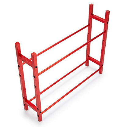RC Car Alloy Tire Rack/ Wheel Rack for 1.9'' 2.2" Tire Wheel Rim SCX10 D90 CC01 TRX4 RC Crawler (Red) - color: Red