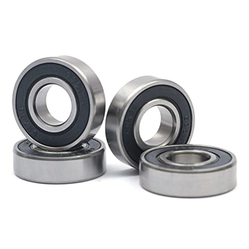 10 Pcs 6001-2RS Double Rubber Sealed Deep Groove Ball Bearings 12x28x8mm, Deep Grove Ball Bearing ABCE-3 Pre-Lubricated, Chromium Bearing Steel (6001-2RS, 10) - size: 6001-2RS