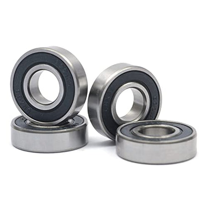 10 Pcs 6001-2RS Double Rubber Sealed Deep Groove Ball Bearings 12x28x8mm, Deep Grove Ball Bearing ABCE-3 Pre-Lubricated, Chromium Bearing Steel (6001-2RS, 10) - size: 6001-2RS