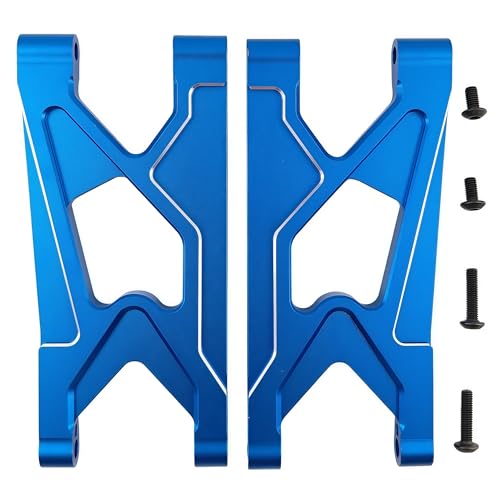 Aluminum Rear Lower Suspension Arms for ARRMA 1/10 Gorgon 2WD (Blue) | 4X2,Monster Truck,ARA330751,CNC Machined,Swing Arms,Heavy Duty,High Strength,Precision Fit,Wear Resistant,RC Upgrade - color: Blue