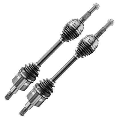 Detroit Axle - 4WD Front 2pc CV Axles for Chevrolet Trailblazer EXT | GMC Envoy XL XUV Buick Rainier Isuzu Ascender Saab 9-7x Oldsmobile Bravada, 2 CV Axle Shafts Assembly Replacement - size: 86C_AX x2/Pair