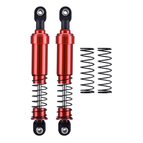 75mm-115mm Big Bore Shocks, RC Crawler Shocks for 1/10 RC Crawler LCG Chassis Gspeed V3 Element Enduro SCX10 TRX4 Gamde R1 Comp Builds DIY (Red 105mm 2pcs) - color: Red 105mm 2pcs