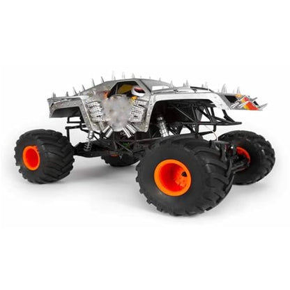 1/8 RC Monster Truck Tires and 17mm Hex Wheels Rims Rubber Buggy Tyres for 1:8 Scale Off Road Truck Car Kaiju Tmaxx E-Revo 3.3 Arrma Kraton 6S Typhon 3S Traxxas Maxx HPI Redcat 4PCS (Black) - color: Black
