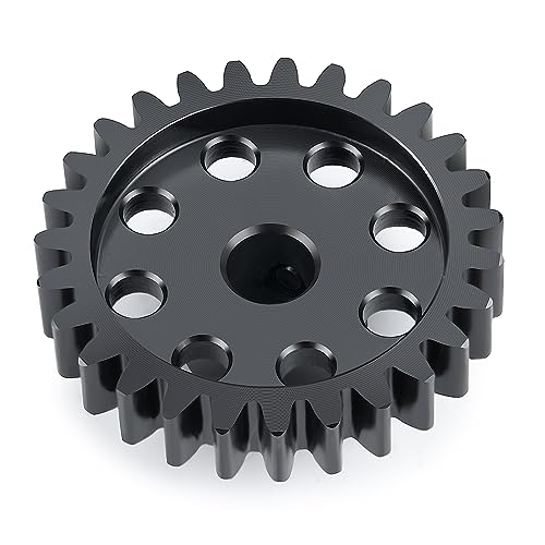 Mod 1.5 8mm Motor Gears 27T Steel Pinion Gear for 1:5 X Maxx 6S/8S | XRT 1/6 8S Monster 4WD 1/10 E-REVO Truck Upgrades - size: 27T