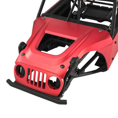 Aluminum Body Panels Kit for Vanquish H10 Optic Sparco H10 Optic Yokohama RTR 1/10 RC Crawler Upgrade Parts (Red) - color: Red