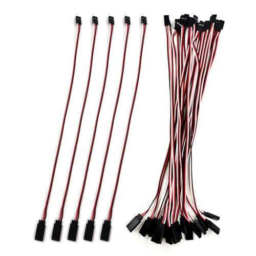 3-pin servo Extension, Male-Female JR Plug servo Extension Lead Cable, Used for RC Quadcopter Aircraft (5 Sizes) 30 cm/11.8in 5PCS… - size: 30 cm (5 pieces)