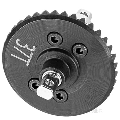 RC Upgrades Part Front Rear 13-37T Differential Gear Assembly for 1/10 Slash/Rustler/Stampede/Bandit 4X4 4WD VXL,XO-1 RC Car,13-37T Gearbox Gears Diff Hops Up