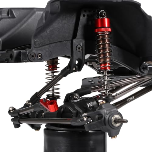 1/10 RC Oil Leakproof Shocks,2Pcs Adjustable Oil Filled Shocks 52mm-120mm for 1/10 RC Buggy Truggy On Road Touring Drift Cars Monster Trucks Upgrade Parts (2PCS 120mm Red) - color: 2PCS 120mm Red