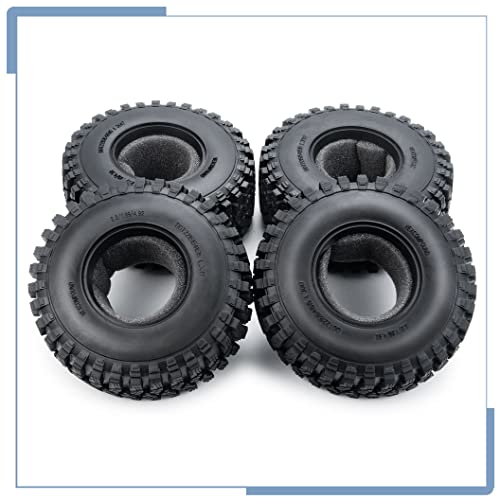 RC Rubber 2.2 Crawler Tires 125MM 4PCS | For 1/10 Scale SCX10 D90 Wraith 90048 90018 RR10, RC Crawler Car, Accessorie