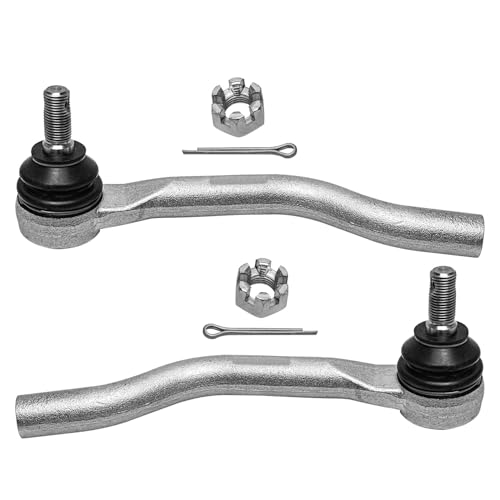Detroit Axle - 4pc Front Steering Knuckles Kit for 2013-2016 Honda Accord | 2 Steering Knuckles & Wheel Bearing Hubs 2 Outer Tie Rod Ends 2013 2014 2015 2016 Replacement - size: 4SU50433/Kit