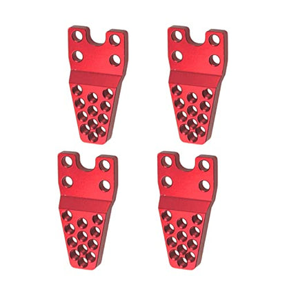 4Pcs ShareGoo Metal RC Car Shock Absorber Mount Adjust Height Angle Stand Suspension Lift Kit Compatible with Traxxas TRX-4 Axial SCX10 SCX10-II 90046 D90 D110 1/10 RC Crawler Car (Red) - color: Red