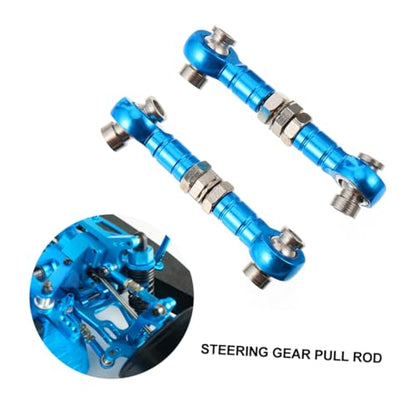 2pcs Rc Car Truck Steering Linkage Tie Rod Adjustable Nut Lightweight Soft Material