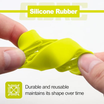 OGRC 1.0 Silicone Rubber Inserts RC Tire Inserts for TRX4M SCX24 1/18 1/24 RC Crawler Car (OD 60-64mm) - Yellow - color: Yellow