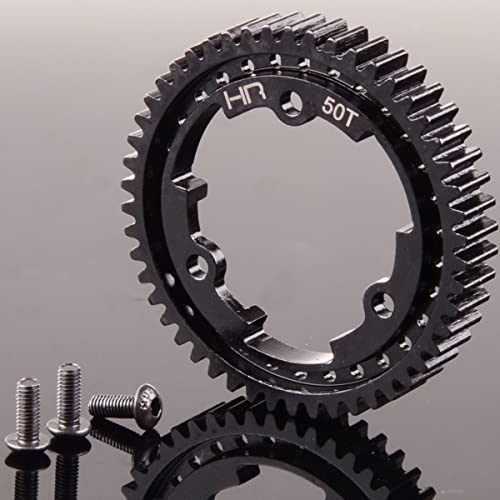 6448 50T 1 Mod Hardened Steel Spur Gear for Traxxas 1/10 E-Revo 2.0 VXL 1/5 X-Maxx Maxx 1/7 XO-1 (50T) - color: 50T