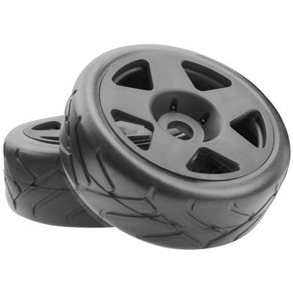 4Pack Vgoohobby 17mm RC Wheels and Tires 104mm 1/8 Off Road Buggy Rubber Street Tires Compatible with Arrma Typhon Talion 6S Redcat Tamiya HPI Losi Kyosho Hobao 1/8 RC Off Road Buggy (5 Spoke) - color: 5 Spoke