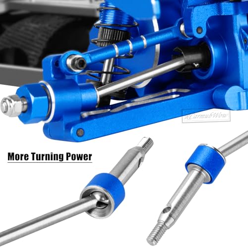 RC Upgrades Part for L0S1 1/24 Micro-B,1/28 Micro-T,Driveshafts,Shocks,Shock Towers,A Arms,Caster Blocks,Steering Block,Stub Axle Carriers,Turnbuckles,Bearing & Screw Set,Navy Blue - color: Navy Blue(1set)