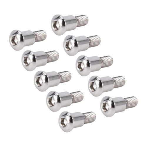 20PCS M3x4x10mm Hex Buttonhead Incision Kingpin Shoulder Screws for Axial SCX10 AR44 AR45 Capra Axle Vanquish F10 H10 Optic Axle (Silver) - color: Silver