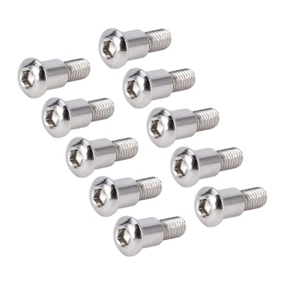20PCS M3x4x10mm Hex Buttonhead Incision Kingpin Shoulder Screws for Axial SCX10 AR44 AR45 Capra Axle Vanquish F10 H10 Optic Axle (Silver) - color: Silver
