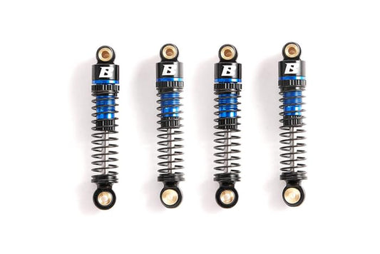 Rc Car Parts for FCX24 FCX18 1/18 1/24 Upgrade Parts: 41mm Oil-filled Aluminium Shocks (4 pcs) Blue - color: Blue