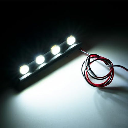 MOHERO RC Car Roof Lights 4 LEDs Light Bar Kit for TRX4M K10 F150 1/18th RC Crawler Car