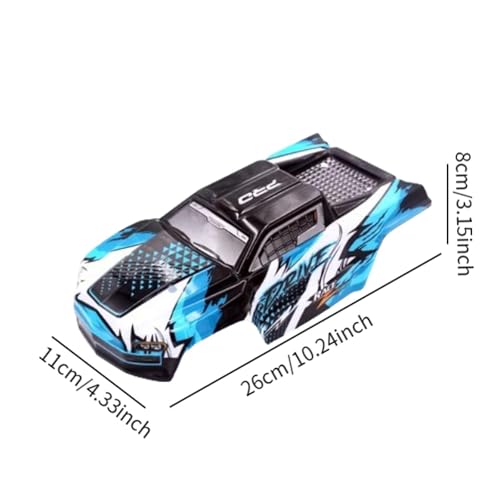 1/16 RC Car Shell Body RC Trucks Body Shell Modification Sturdy Accessories Spare Parts for 16101 16102 Hobby Car Truck, Blue
