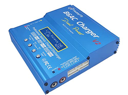 Upgrated 7A B6AC V2 Lipo Battery Balance Charger Discharger with Power Supply for LiPo/Li-ion/Life/LiHv Battery (1-6S) NiMH/NiCd (1-15S) PB (2-24V) Smart Battery(Rc Battery Charger)