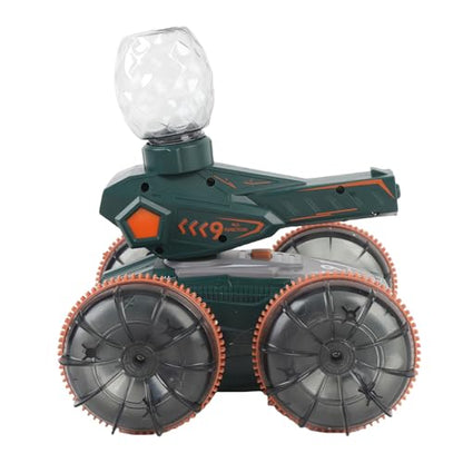 Matybobe RC Gesture Sensor Stunt Car Cool Lights for Water and Land (Green) - color: Green