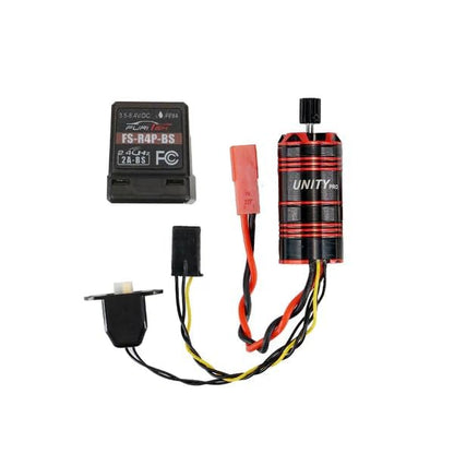 FURITEK Unity PRO 3500kv 2-in-1 Micro FOC Brushless System Included Inrunnner Motor with Integrated ESC & Receiver for REDCAT ASCENT-18 1/18 Upgrade Electronics (HELIDIRECT)